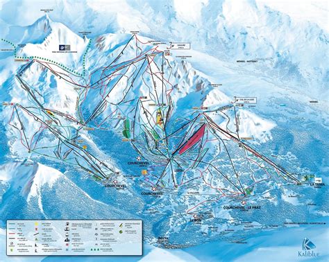 Courchevel slopes map